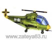 Шар фольга Фигура Вертолет зеленый (FM)G36