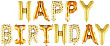 Шар Фигура Мини Надпись HB Цветочки 16*