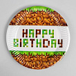 Тарелка бум. Happy birthday 18 см 10 шт