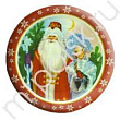 Шар Круг фольга 18" Дед Мороз и Снегурочка (CN)