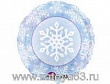 Шар Круг фольга 18" Снежинки (AN)