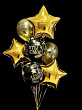 Букет Выпускник Black&Gold 9 шт