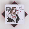 Коробка квадрат LOVE YOU 19*19*12 см 1 шт
