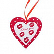 Подвеска декор Сердце I love you 8*6.5 см 1 шт