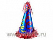 Колпак фольг с бахромой серпантин 25см 1 шт