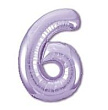 К Шар Цифра 6 сиреневая 86 см