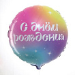 Шар Круг фольга 18" С ДР градиент