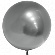 Шар фольга без рисунка Круг 18" Deco Bubble Хром серебро (Fl)