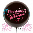 Шар Гендер Пати 60 см Мальчик или девочка с конфетти (Девочка)