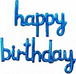 Шар Фигура Мини Надпись HB синяя 17*