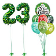 Сет 23 Февраля! С Днем Защитника Отечества Звёзды 9 шт