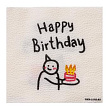 Салфетка Happy birthday Чувак с тортом 24*24 см 20 шт