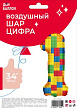 Шар Цифра 1 Конструктор 86 см
