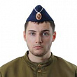 Пилотка синяя с белым кантом 54-57 см 1 шт