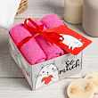 Набор махровых салфеток Love 30*30см*3 шт
