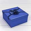 Коробка квадрат Блеск синий №3 19*19*9,5 см 1 шт