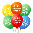 Букет из латексных шаров шаров 1 Сентября!  (7 шт)