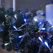 Гирлянда 10 м нить УМС LED100-220V бело-синий улич 1 шт
